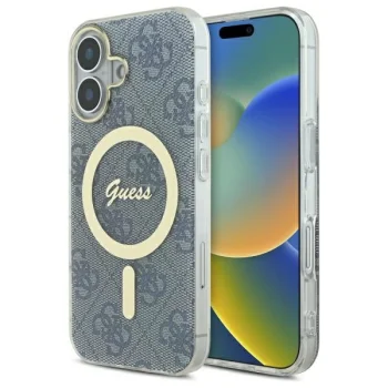 Guess iPhone 16 Case IML 4G MagSafe, Blue