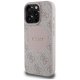 Guess 4G Circle Classic Logo MagSafe Case for iPhone 16 Pro, Pink