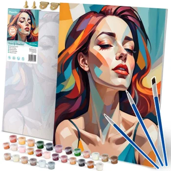 Massido Paint by Numbers 40x50 cm, Woman Portrait