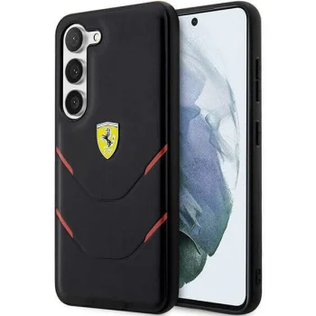 Ferrari Hot Stamp Lines Case for Samsung Galaxy S23 Black