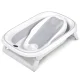 Nukido Nk-279 Foldable Baby Bathtub with Thermometer and Insert, White-Grey
