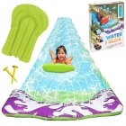 Water slide with fountain and inflatable board, 480 cm
