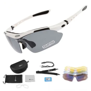 Rockbros 10002 Polarized Cycling Glasses, White