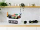 Multifunctional Kitchen Organizer for Cutlery and Spices, White/Black