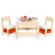 Kids Furniture Set Table and 2 Chairs with Chalkboard Top ECOTOYS