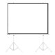 Maclean MC-712 Portable Projection Screen with Two Tripods, 150\", 4:3, 300x225 cm