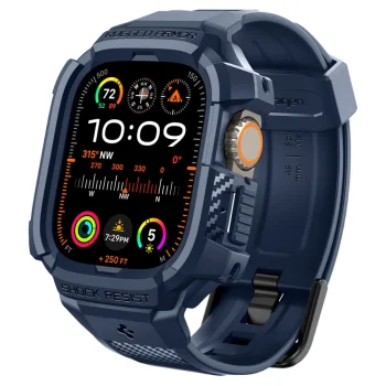 Spigen Rugged Armor Pro Case with Strap for Apple Watch Ultra 1 / 2 (49mm) - Navy Blue
