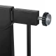 Nukido Child Safety Gate, Black / Wood, 76-104 cm