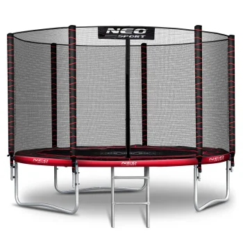 Neo-Sport Garden Trampoline 252 cm (8 ft) with Outer Net and Ladder