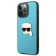 Karl Lagerfeld Leather Ikonik Case for iPhone 13 Pro Max, Blue