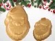 Silicone Baking Mold Santa Claus, Large, Gold