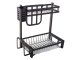 2-Tier Dish Drying Rack, Black