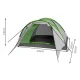 Trizand Nevada 4-Person Camping Tent with Vestibule