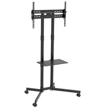 Maclean MC-951 Mobile TV Cart on Wheels 32-70", VESA up to 600x400, max 40kg, Black