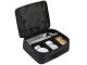 Travel Makeup Case with Adjustable Dividers Cosmetic Organizer, Black