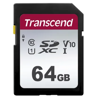 Transcend SDXC 300S 64GB Memory Card Class 10 UHS-I U1 V10