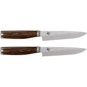 KAI Shun Premier Tim Mälzer Steak Knife Set, 2-Piece, Brown / Silver