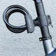 Wozinsky WPB-01R Portable Bike Lock with Anti-Theft Cable and 2 Keys Electric Bikes and Motorcycles - Black