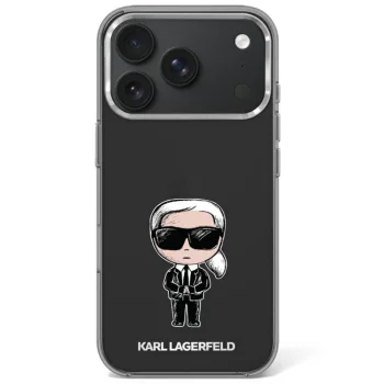 Karl Lagerfeld IML Ikonik Sketch Print MagSafe Case for iPhone 17/18 Pro Max - Black