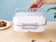 Electric Heated Lunchbox, 12V/220V, 900 ml, White