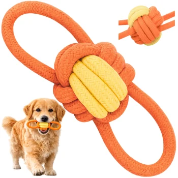 Dog Toy – Braided Rope Tugger with Ball