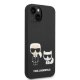 Karl Lagerfeld KLHMP14MSSKCK Liquid Silicone vāciņš iPhone 14 Plus, Melns