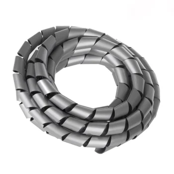 Maclean MCTV-687S Spiral Cable Organizer, 20.4-22mm, 3m, Silver