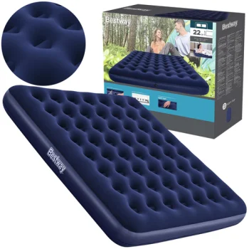 Bestway 67004 Double Air Mattress 203x183x22 cm, Navy Blue