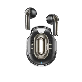 XO X43 TWS Wireless Bluetooth 5.4 Earbuds with Charging Case, Black