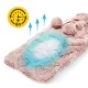 4FIZJO Rubber Hot Water Bottle in Plush Cover 2L, Pink