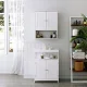 Leobert Hanging Bathroom Cabinet with Adjustable Shelf, White