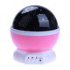 Dream Rotating Night Star Projection Lamp, Pink