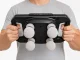 Electric Body Massager, 4 Heads, 20 Intensity Levels, USB-C, Black