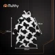 Ruhhy 26538 Blanket Hoodie with Hood Black and White XXL (Oversize)