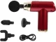 Mini Massage Gun with 4 Attachments, Red
