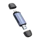 Wozinsky WCR-5G Memory Card Reader for SD and microSD, USB-A / USB-C 3.0, Gray