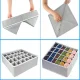 Drawer Organizer Set, 4 Pcs, Gray