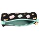 School pencil case sachet black Pusheen Pastel