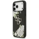 Guess Grained Roses & Big 4G Logo Phone Case Cover iPhone 17 Pro Max - black