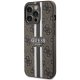 Guess iPhone 13 Pro Max Case 4G Printed Stripes MagSafe, Brown