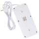 Maclean MCE389 W Power Strip, 6 Sockets, 4x USB-A, 1x USB-C, 1.5m, White