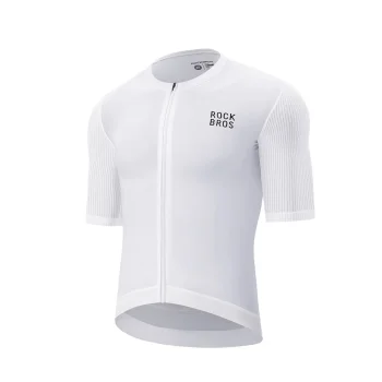 Rockbros 15200025 Short Sleeve Cycling Jersey Size S - White