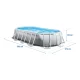 Stačiakampis karkasinis baseinas Intex 26796, 503 x 274 x 122 cm, su siurbliu