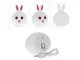 Kids LED Night Light Bunny, Silicone, RGB Touch, USB, White