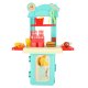 Kids Kitchen Playset in a Suitcase: Portable Fast Food Toy with Burgers and Fries