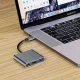Tech-Protect V1 3in1 USB-C Hub HDMI 4K / USB-A 3.0 / PD 100W, Gray