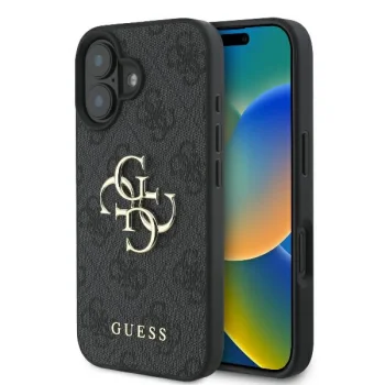 Guess 4G Big Logo Case for Apple iPhone 16, Black