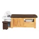 Hairdressing Wash Unit with Bed Head Spa Gabbiano Bali Brown