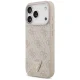 Guess iPhone 17 Pro Case Leather 4G Triangle Strass MagSafe, Pink