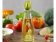 Bottle for oil vinegar glass dispenser with seasoning herbs 0.5l